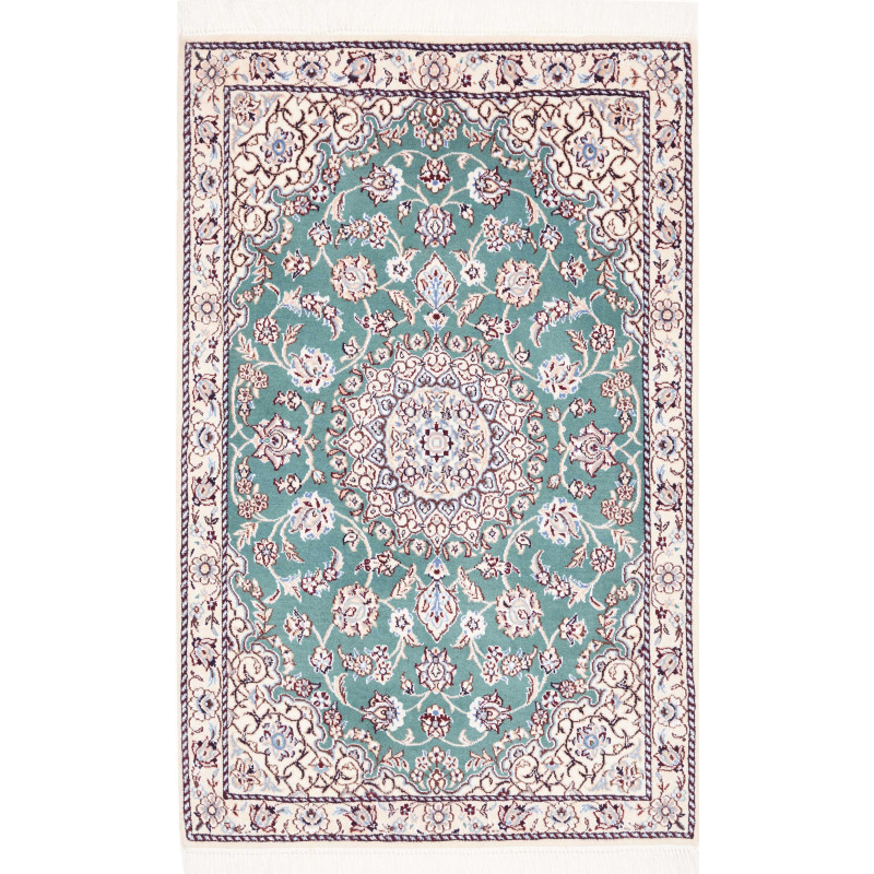 Nain 9la 81x127 Cm Nain 9la Persia Hand-carded Wool And Silk