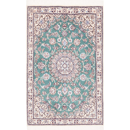 Nain 9la 81x127 Cm Nain 9la Persia Hand-carded Wool And Silk