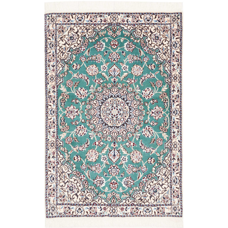 Nain 9la 80x120 Cm Nain 9la, Persia, Hand-carded Wool And