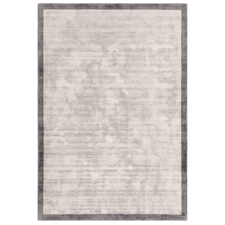 Tappeto Blade Border geometrico grigio chiaro e