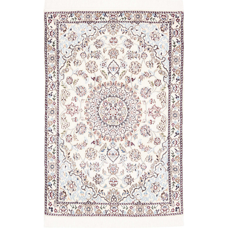 Nain 9la 82x120 Cm Nain 9la Persia Hand-carded Wool And Silk