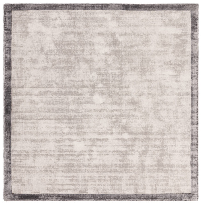 Rug Blade Border geometric grey silver 200x290 c