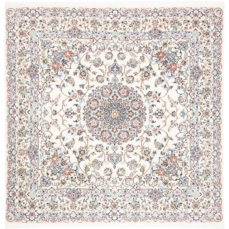 Nain 9la 202x200 Cm Nain 9la Persia, Hand-carded Wool And