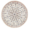 Nain 9la 200x200 Cm Nain 9la, Persia, Hand-carded Wool And