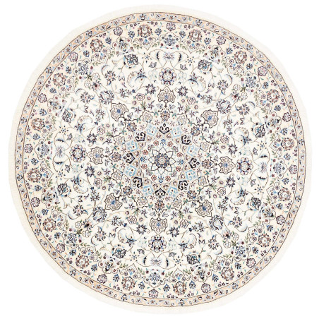Nain 9la 200x200 Cm Nain 9la Persia Hand-carded Wool And