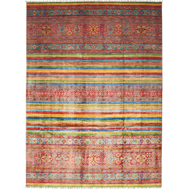 Rug Samarkand Pakistan 269x368 Red Blue