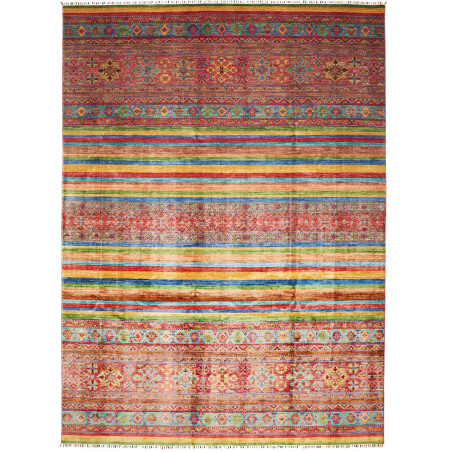 Rug Samarkand Pakistan 269x368 Red Blue
