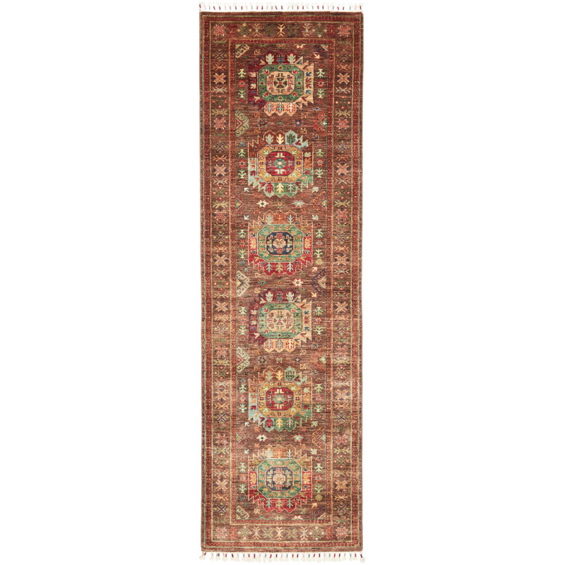 Rug Samarkand Pakistan 83x278 Rust Brown Teal G