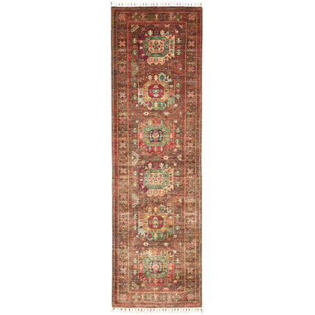 Rug Samarkand Pakistan 83x278 Rust Brown Teal G