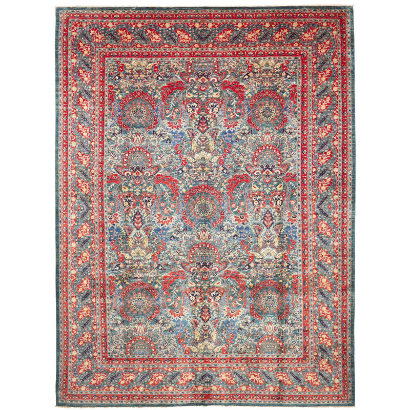 Rug Aryana Fine Pakistan 301x410 Aqua Blue Scar