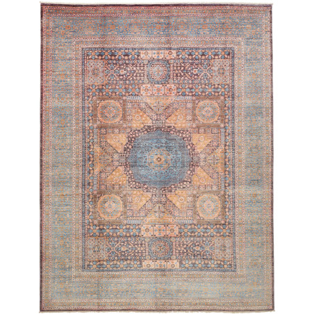 Rug Mamlouk Pakistan 276x356 Dusty Blue Ochre