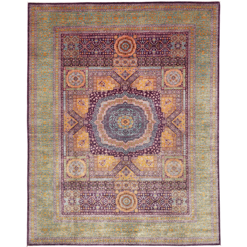 Rug Mamlouk Pakistan 277x350 Teal Purple