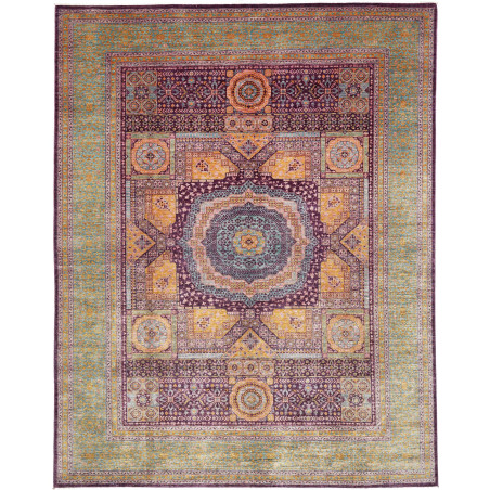 Rug Mamlouk Pakistan 277x350 Teal Purple