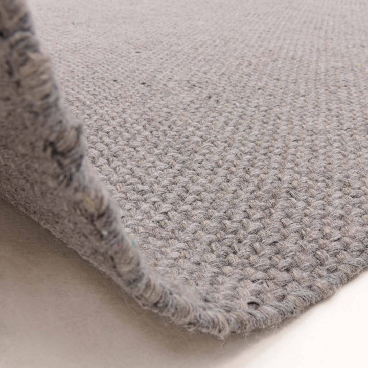 Rug Finley plain light grey 200x290 cm