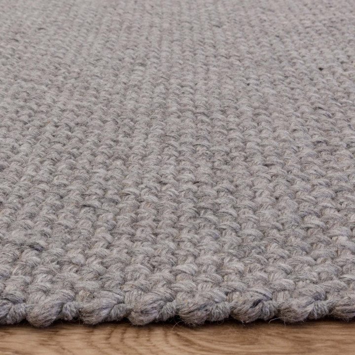 Rug Finley plain light grey 200x290 cm
