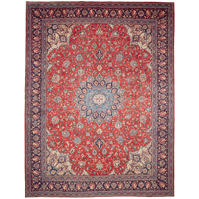 Sarough 303x398 Cm Sarough, Persia, Hand-carded Wool (cotton