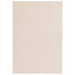 Tappeto Finley tinta unita crema e bianco 200x29