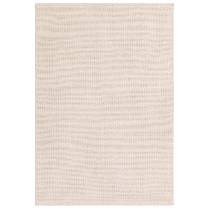 Tappeto Finley tinta unita crema e bianco 200x29