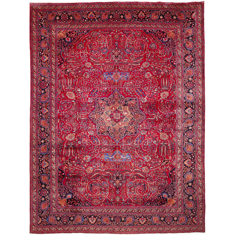 Mashad 303x400 Cm Mashad Persia Hand-carded Wool Cotton