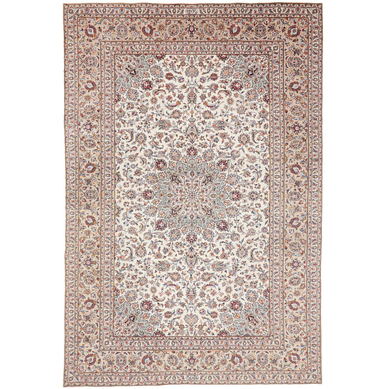 Kashan 242x360 Cm Kashan Persia Hand-carded Wool Cotton