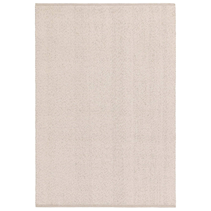 Tappeto Finley tinta unita crema e bianco 160x23
