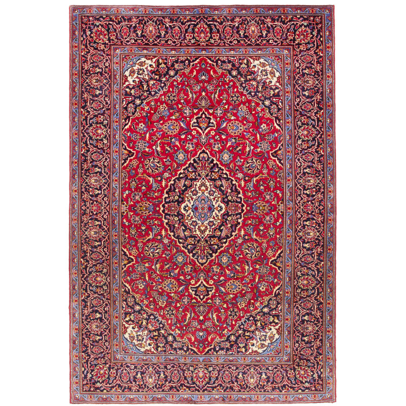 Kashan Fine 147x220 Cm Kashan Fine, Persia, Hand-carded