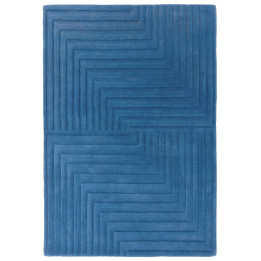 Tappeto Form geometrico blu 120x170 cm