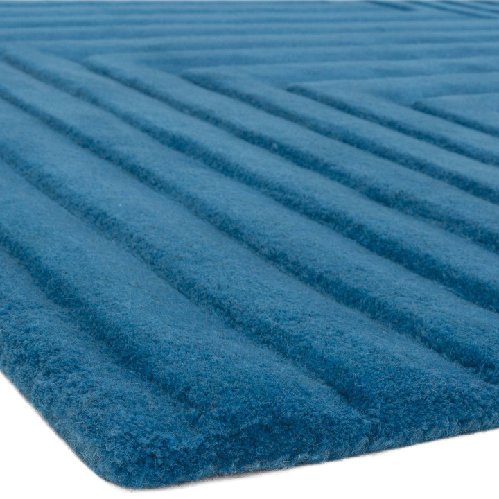 Rug Form geometric blue 120x170 cm