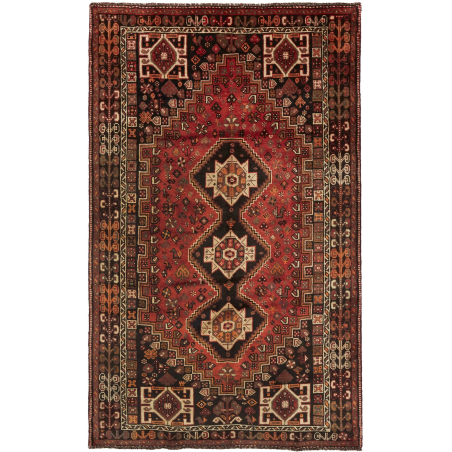Shiraz 165x268 Cm Shiraz Persia Hand-carded Wool (warp: