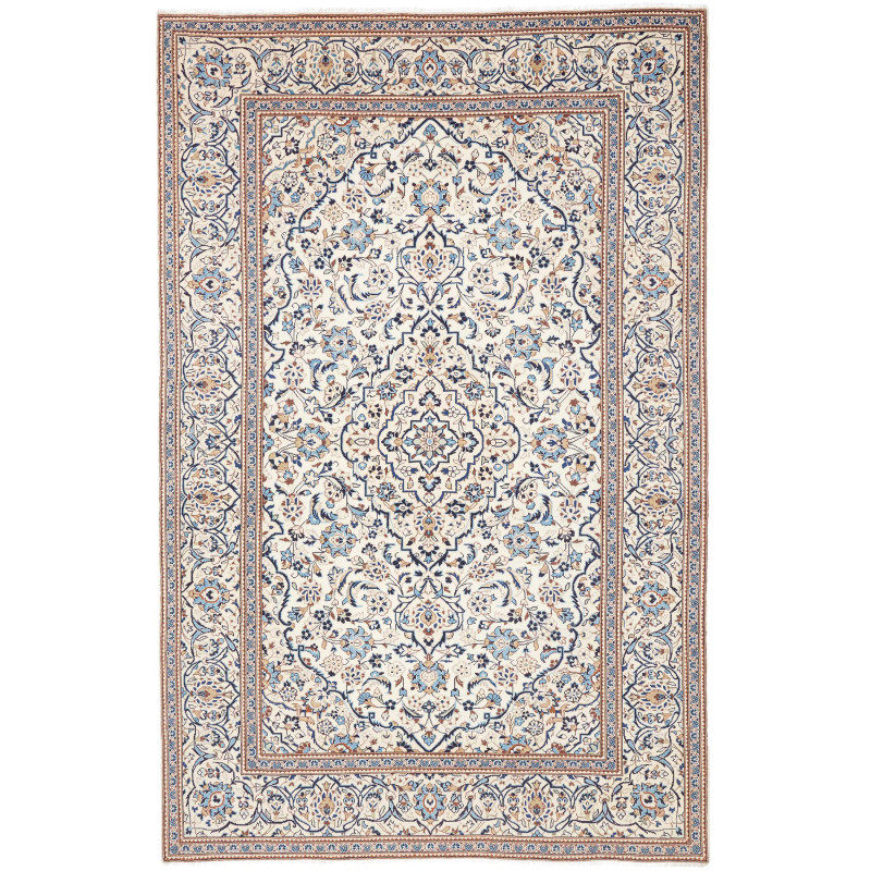 Kashan 193x298 Cm Kashan, Persia, Hand-carded Wool (cotton