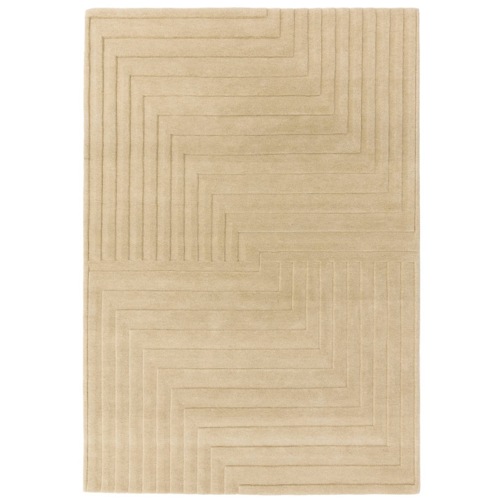 Rug Form geometric beige taupe 200x290 cm