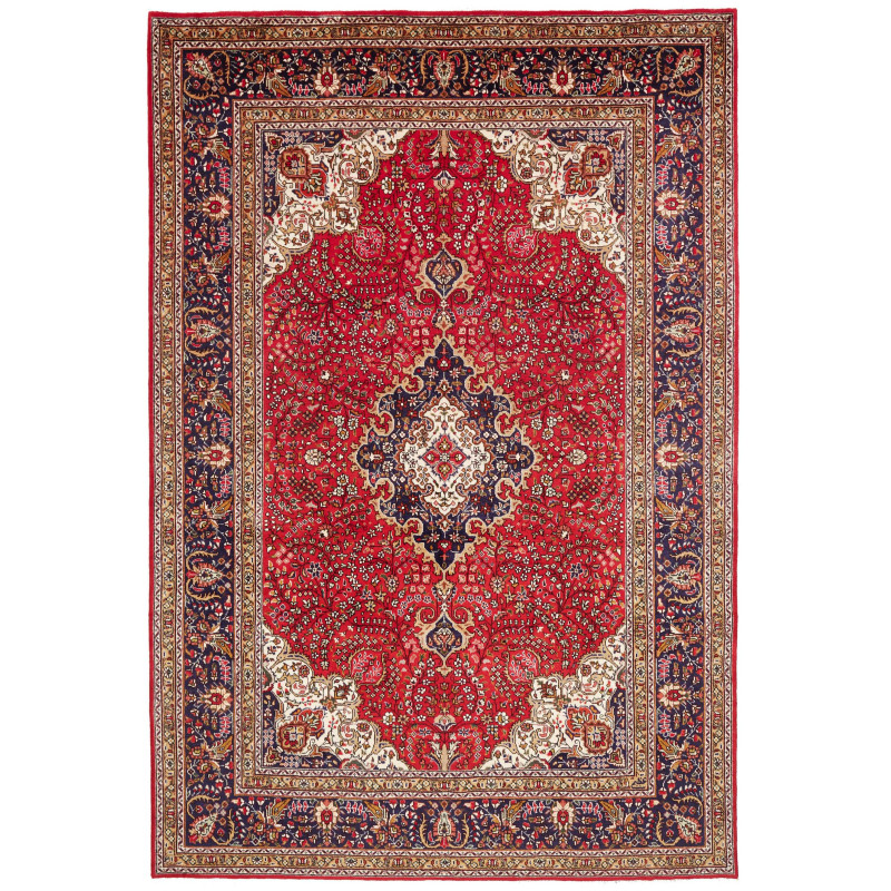 Tabriz 203x298 Cm Tabriz, Persia, Hand-carded Wool (warp: