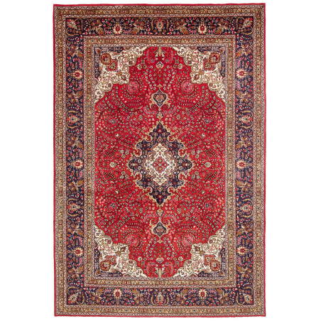 Tabriz 203x298 Cm Tabriz, Persia, Hand-carded Wool (warp: