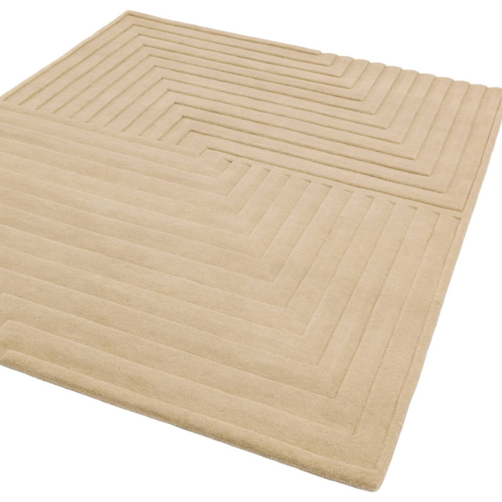 Rug Form geometric beige taupe 200x290 cm