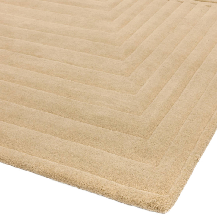Rug Form geometric beige taupe 200x290 cm