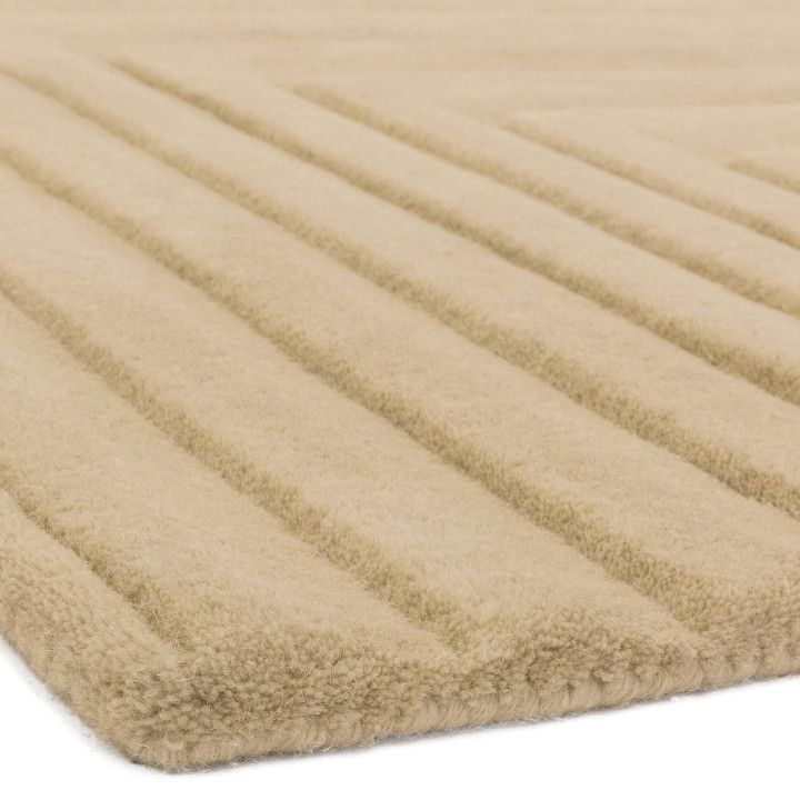 Rug Form geometric beige taupe 200x290 cm