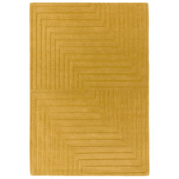 Rug Form geometric yellow gold 120x170 cm