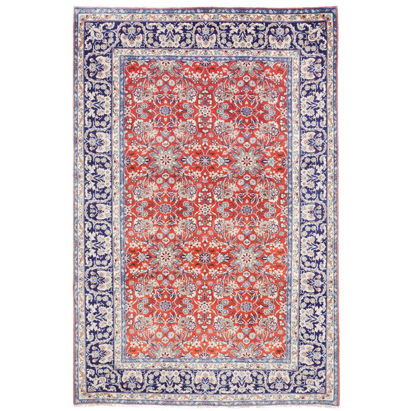 Kashan 197x295 Cm Kashan, Persia, Hand-carded Wool (warp: