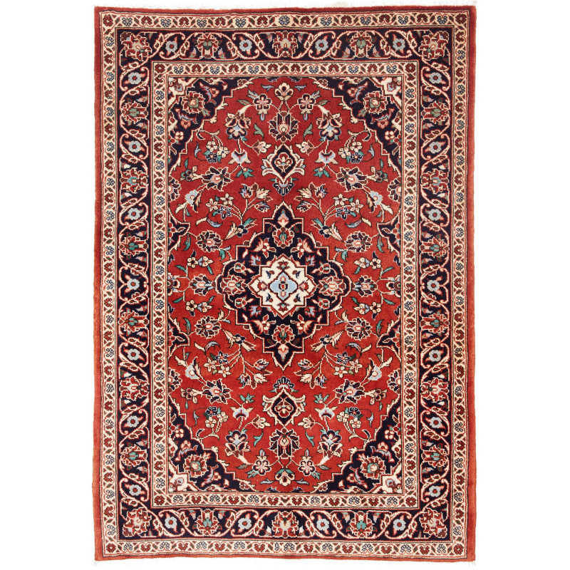 Kashan Fine 100x148 Cm Kashan Fine, Persia, Hand-carded Wool