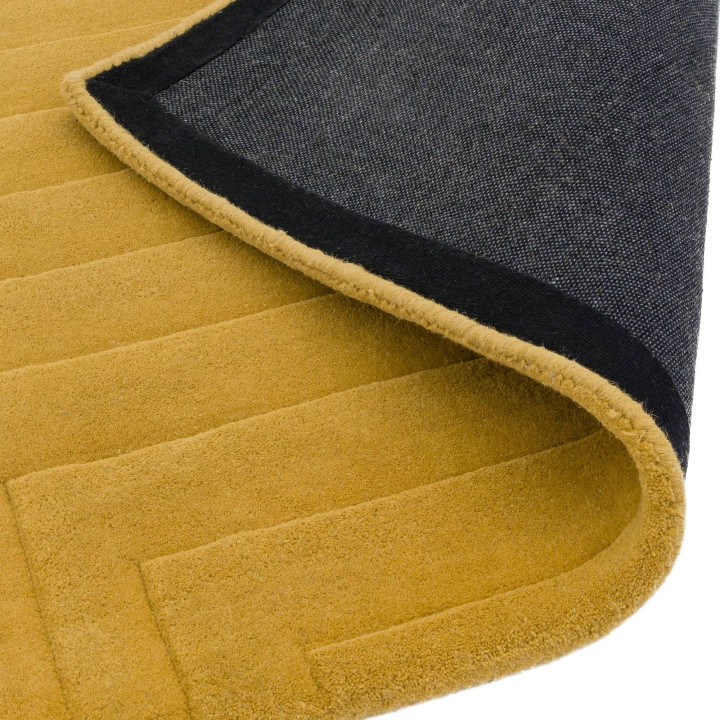 Tappeto Form geometrico giallo e oro 120x170 cm