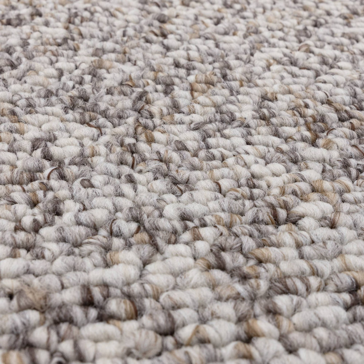Rug Boden plain grey and taupe 200x290 cm