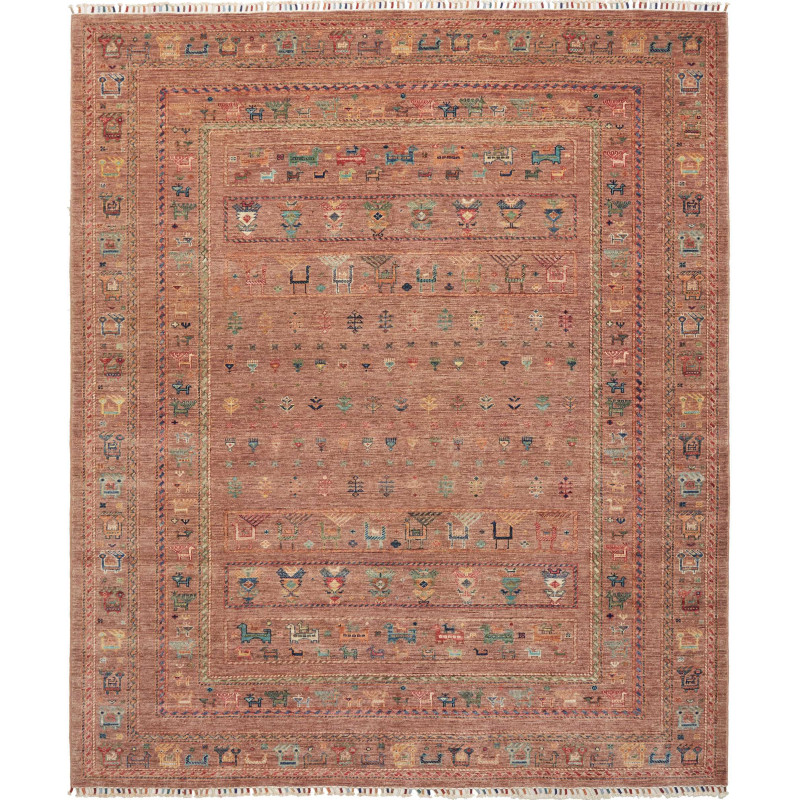 Rubin 206x245 Cm Rubin, Pakistan, Hand-carded Wool (warp: