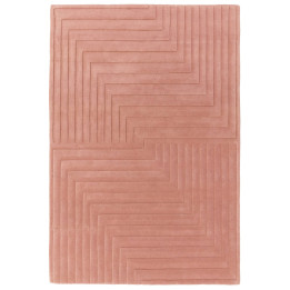 Tappeto Form geometrico rosa antico 160x230 cm