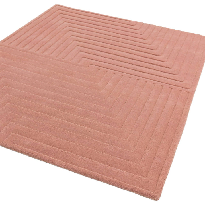 Tappeto Form geometrico rosa antico 160x230 cm