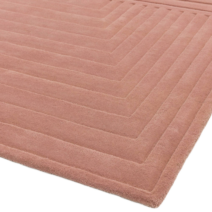 Tappeto Form geometrico rosa antico 160x230 cm