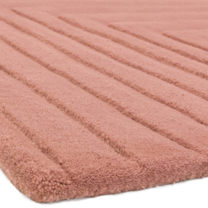 Tappeto Form geometrico rosa antico 160x230 cm