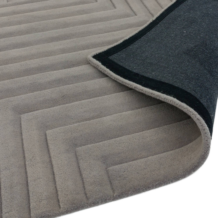 Tappeto Form geometrico grigio e argento 120x170