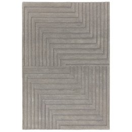 Tappeto Form geometrico grigio e argento 160x230