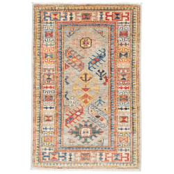 Kazak Fine 63x99 Cm Kazak Fine, Pakistan, Hand-carded Wool