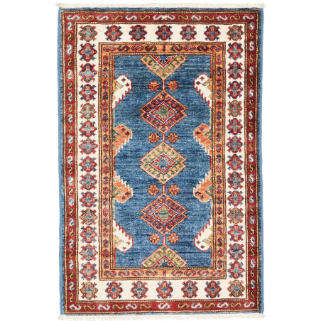 Kazak Fine 63x94 Cm Kazak Fine Pakistan Hand-carded Wool